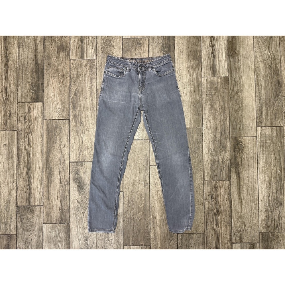 PrAna Jeans Mens 30x32 Gray Slim Fit Stretch Denim Straight Leg Casual Pants